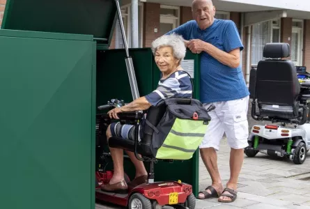 Scootmobielberging in uitzending Doe Maar Duurzaam op RTL Z
